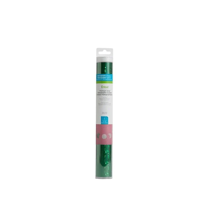 2006534: Cricut Premium Vinyl Perm Holo Crystals 30.5Cm X 122Cm (Green)