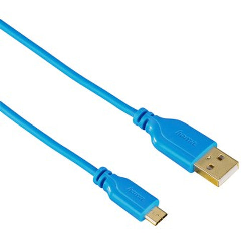 Hama Usb Micro Flexi Cable 0.75m Blue