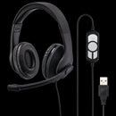 Hama Hs-usb 300 Usb Office Headset Black