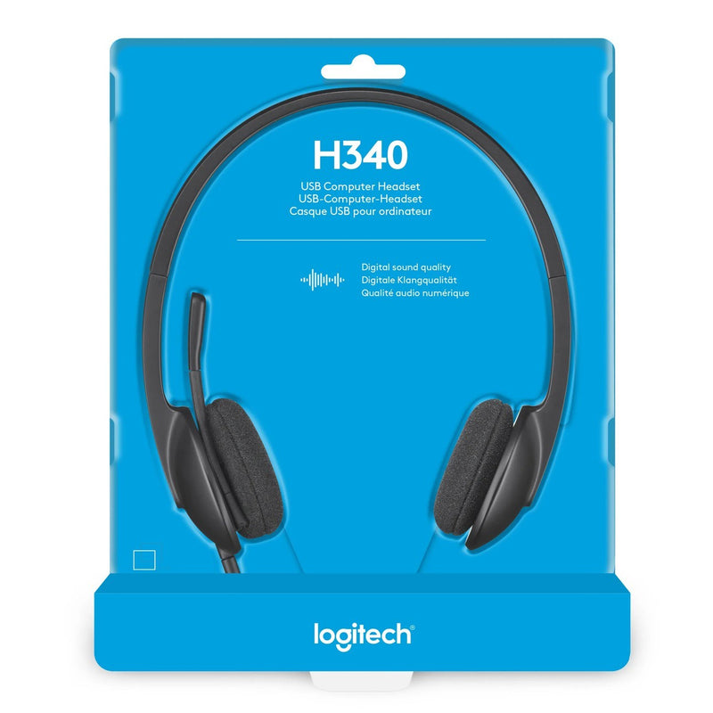 Logitech H340 Usb Computer Headset - Black - Usb - N A - Emea - Lang Set 935