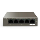 Tenda 5-Port Gigabit Desktop Switch 4-Port Poe Teg1105P-4-63W
