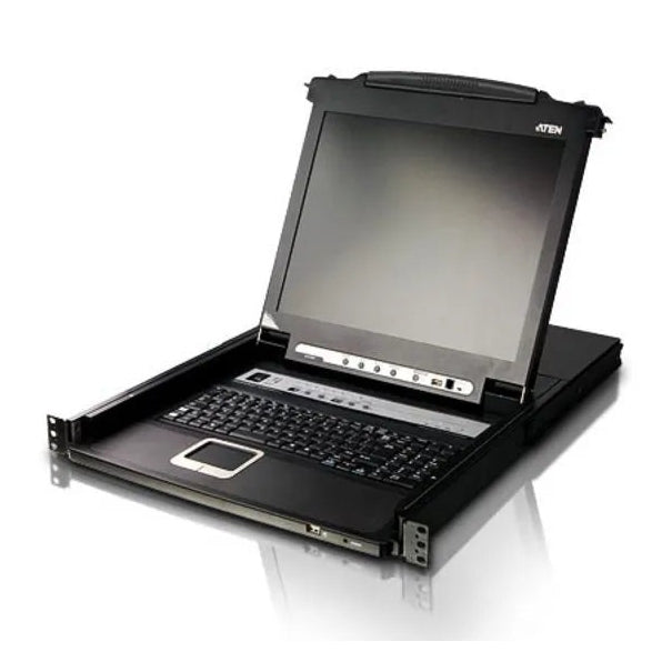 Aten 16-Port 19'' Vga Lcd Integrated Usb Ps2 Combo Kvm With An Extra Console Port And Usb Peripheral Support W (Uskb Spkb) W (Us