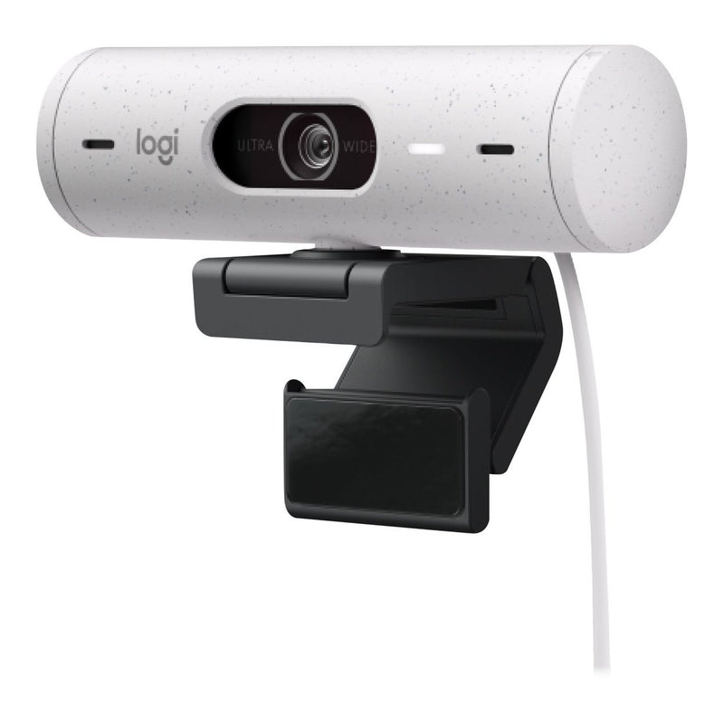 Logitech Brio 500 Full Hd 1080P Webcam With Light Correction Off White
