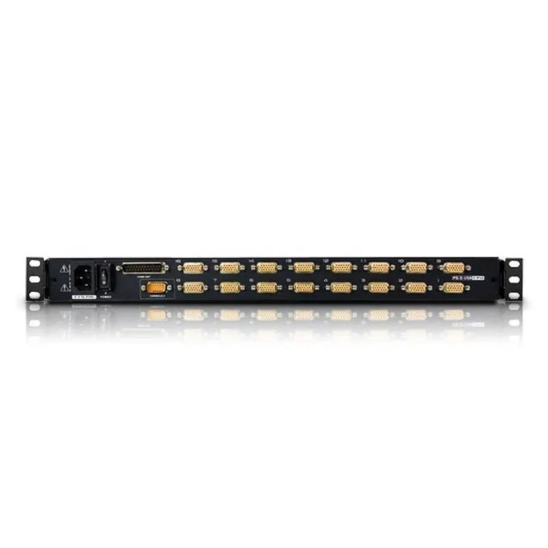 Aten 16-Port 19'' Vga Lcd Integrated Usb Ps2 Combo Kvm With An Extra Console Port And Usb Peripheral Support W (Uskb Spkb) W (Us