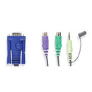 Aten 4-Port Ps2 Vga Cable-Built-In Kvm With Audio Support