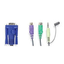 Aten 4-Port Ps2 Vga Cable-Built-In Kvm With Audio Support
