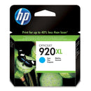 Hp Consumables Hp 920Xl High Yield Cyan Original Ink Cartridge ~700 Pages. (Officejet 6500 7500).