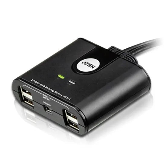 Aten 2-port Usb 2.0 Share Hub For 4 Computers
