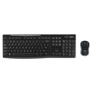 LOGITECH MK270 WIRELESS MOUSE & KEYBOARD COMBO - BLACK