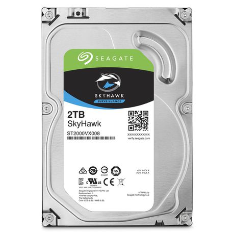 Seagate Skyhawk St2000Vx017 2Tb 3.5'' Hdd Surveillance Drives; Sata 6Gb S Interface; 1-8 Bays Supported; Mtbf: 1M Hr'S; Camera'S