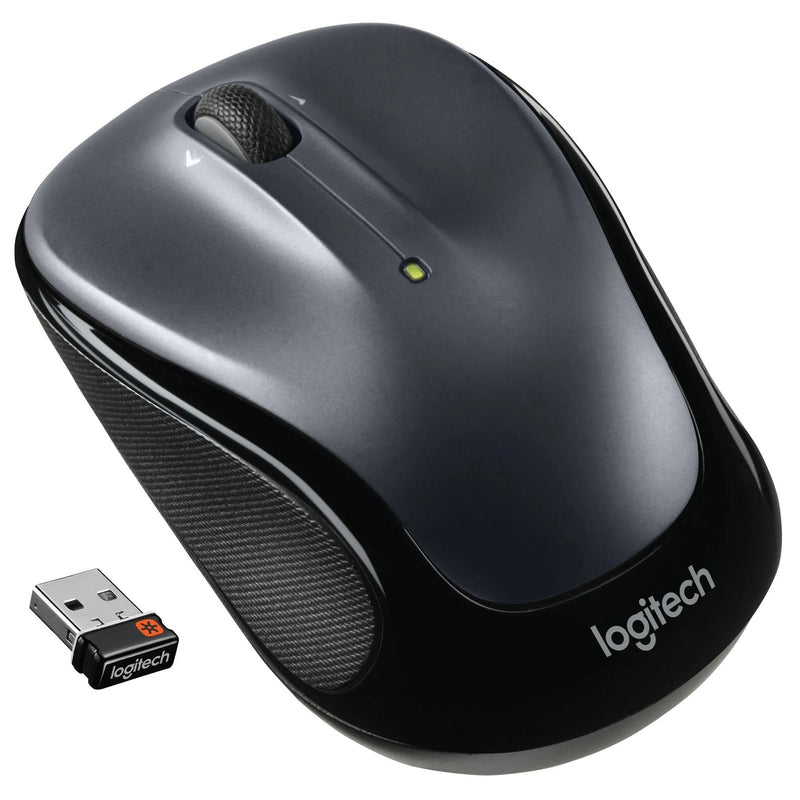 Logitech Wireless Mouse M325 (dark Silver) Unifying Usb Receiver 5 Buttons Micro Precise Scrolling Laser Grade Tracking