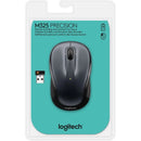 Logitech Wireless Mouse M325 (dark Silver) Unifying Usb Receiver 5 Buttons Micro Precise Scrolling Laser Grade Tracking