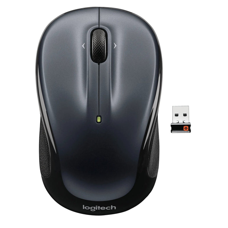 Logitech Wireless Mouse M325 (dark Silver) Unifying Usb Receiver 5 Buttons Micro Precise Scrolling Laser Grade Tracking