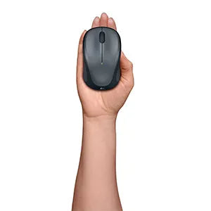 Logitech M235 Wireless USB Optical Mouse - Contoured Ambidextrous Design Wireless 2.4 GHz Advanced Optical Tracking Unifying Receiver 1 Year Battery Life 1 year Limit warranty