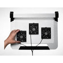 Cooler Master Notepal U3 Plus 19'' Notebook Cooling Stand; Silver Aluminum; 3 X 80mm Fans; Ergonomic Design; Turns Into Carry Ca