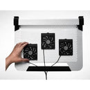 Cooler Master Notepal U3 Plus 19'' Notebook Cooling Stand; Silver Aluminum; 3 X 80mm Fans; Ergonomic Design; Turns Into Carry Ca