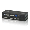 Aten Usb Dvi Dual View Kvm Extender Cat 5 Kvm Extender W (Us Eu Uk Out) Adp