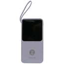 Viaking Power Bank 10000 mAh Capacity- Colour Purple Input and Output Voltage 5V 2.4A Includes Charging Cables For Micro USB Type-C And Lightning Built-In Dual LED Flash Lights Built-In Battery Level Indicator Micro USB USB.20 and Type-C Charging Ports...