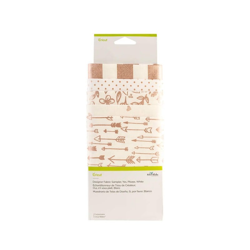 2004673 - Cricut Designer Fabric Sampler Yes Please White