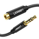 Ugreen 3.5mm Audio Cable Stereo Auxiliary AUX Cord Gold-Plated Male to Male Braided Cable - 2m 1 Year Limited Warranty