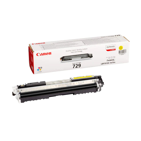 Canon 729 Yellow Cartridge (Lbp7018C) - 1200 Pages @ 5%
