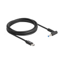 Delock 87971 Laptop Charging Cable Usb Type-C Male To Hp 4.5 × 3.0Mm Male
