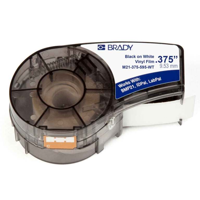 Brady M21 9.53Mm X 6.4M Vinyl Label Tape - Black On Yellow