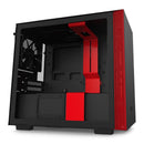 H210 Black/red Mini-itx Case With Tempered Glass