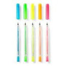 Cricut 5 Glitter Gel Pens (0.8 Mm) In Neon Pink; Neon Orange; Neon Yellow; Neon Green; Neon Blue
