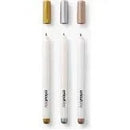 Cricut 3 Permanent Metallic Markers (1.0 Mm) In Gold; Silver; Copper; Embellish Projects With Personal Notes Or Drawin