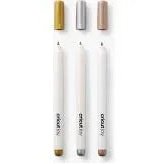 Cricut 3 Permanent Metallic Markers (1.0 Mm) In Gold; Silver; Copper; Embellish Projects With Personal Notes Or Drawin