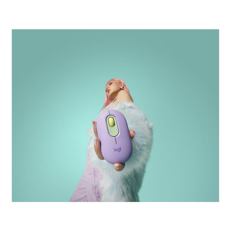 Logitech POP Daydream Mint Wireless Mouse - Get to know the playful wireless POP Mouse designed to make personality shine on your desktop and beyond. Pick the POP Mouse you love most from our range of designs and make it your own with fun emoji customi...