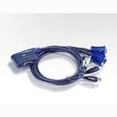Aten 2-port Usb Vga Cable-built-in Kvm W/ 1.8m Cable Aten