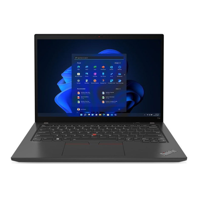 Lenovo Thinkpad T14 I5-1235U 8Gb 512Gb Ssd Win 11 Pro 14" Wuxga Ag Cam Intel Ax211 4G 65W Usb-C Kb Us-Eng 3Y Premier Support-Hb