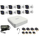 Hilook 16 Channel Dvr With 16X 1080P Hd Bullet Cameras Diy Combo Kit - Includes 16X 18M Pre-Built Rg59 Cables 2X 12V 5A Psu 2X 8 Way Power Splitter Hdmi And Vga Outputs 10 100 Mbps Rj45 Utp Network Port Usb 2.0 Port H.264+ Compression Remote Viewing Fr...