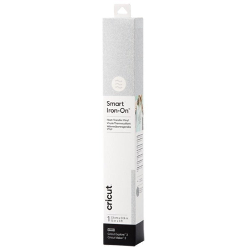 Cricut Smart Iron-On 33X91Cm 1 Sheet (Glitter Silver)