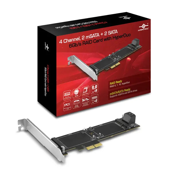 Vantec Ugt-Mst644R 2 X Msata And 2 X Sata Raid Card