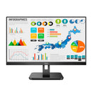 Aoc Monitor 23.8” Ips Panel 1920X1080 @75Hz Vga Hdmi Internal Power Supply Vesa Adaptive Sync
