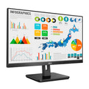 Aoc Monitor 23.8” Ips Panel 1920X1080 @75Hz Vga Hdmi Internal Power Supply Vesa Adaptive Sync