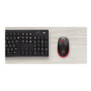 Logitech M190 Full-Size Wireless Mouse - Red - 2.4Ghz - N A - Emea - M190