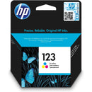 HP 123 TRI-COLOR INK CARTRIDGE