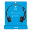 Logitech H151 Stereo Light weight and adjustable headset