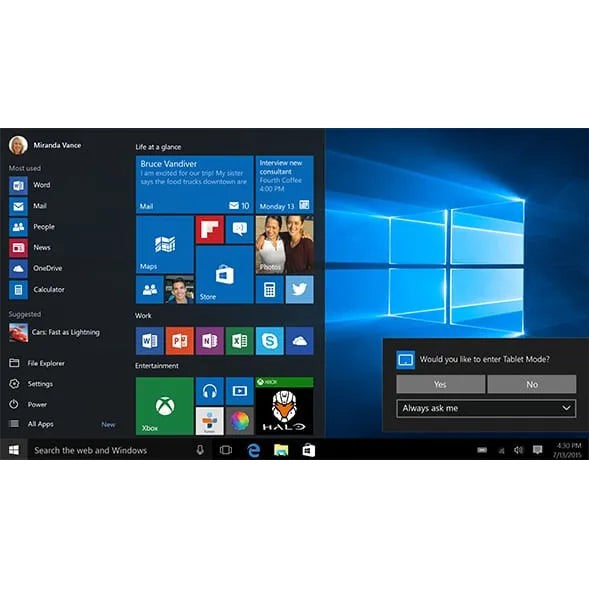Microsoft Windows 10 Professional 64-Bit - Dvd. Fqc-08929