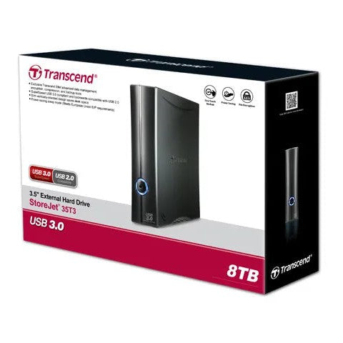 Transcend Storejet 8Tb 3.5'' Usb3.0 Hdd