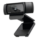 Logitech Hd Pro C920 Webcam - Fhd 1080P Video At 30 Fps Over Skype Wide 78° Diagonal View Omni-Directional Dual Stereo Microphones H.264 Encoding Technology Tripod-Ready Universal Clip Fits Laptops Lcd Or Monitors Pc Mac Compatible 1 Year Limit Warranty