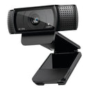 Logitech Hd Pro C920 Webcam - Fhd 1080P Video At 30 Fps Over Skype Wide 78° Diagonal View Omni-Directional Dual Stereo Microphones H.264 Encoding Technology Tripod-Ready Universal Clip Fits Laptops Lcd Or Monitors Pc Mac Compatible 1 Year Limit Warranty