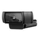 Logitech Hd Pro C920 Webcam - Fhd 1080P Video At 30 Fps Over Skype Wide 78° Diagonal View Omni-Directional Dual Stereo Microphones H.264 Encoding Technology Tripod-Ready Universal Clip Fits Laptops Lcd Or Monitors Pc Mac Compatible 1 Year Limit Warranty