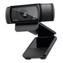 Logitech Hd Pro C920 Webcam - Fhd 1080P Video At 30 Fps Over Skype Wide 78° Diagonal View Omni-Directional Dual Stereo Microphones H.264 Encoding Technology Tripod-Ready Universal Clip Fits Laptops Lcd Or Monitors Pc Mac Compatible 1 Year Limit Warranty