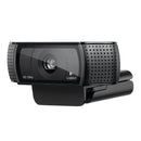 Logitech Hd Pro C920 Webcam - Fhd 1080P Video At 30 Fps Over Skype Wide 78° Diagonal View Omni-Directional Dual Stereo Microphones H.264 Encoding Technology Tripod-Ready Universal Clip Fits Laptops Lcd Or Monitors Pc Mac Compatible 1 Year Limit Warranty