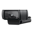 Logitech Hd Pro C920 Webcam - Fhd 1080P Video At 30 Fps Over Skype Wide 78° Diagonal View Omni-Directional Dual Stereo Microphones H.264 Encoding Technology Tripod-Ready Universal Clip Fits Laptops Lcd Or Monitors Pc Mac Compatible 1 Year Limit Warranty